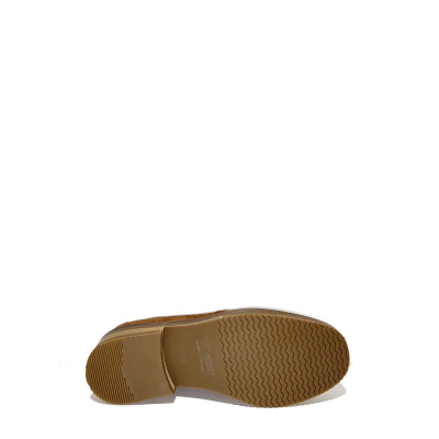 Chaussure mocassin en velours cuir cognac| Petite pointure femme | SOFTWAVES