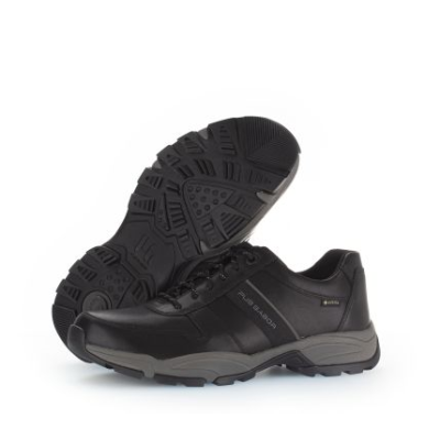 chaussure de marche basse en cuir lisse noir| grande taille homme | PIUS GABOR