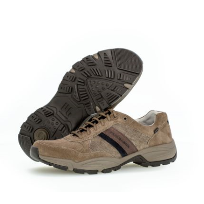 chaussure de marche basse en nubuck beige| grande taille homme | PIUS GABOR