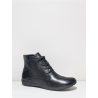Boots fourrée à lacets en cuir noir |  Grande pointure femme | Josef Seibel