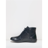 Boots fourrée à lacets en cuir noir |  Grande pointure femme | Josef Seibel