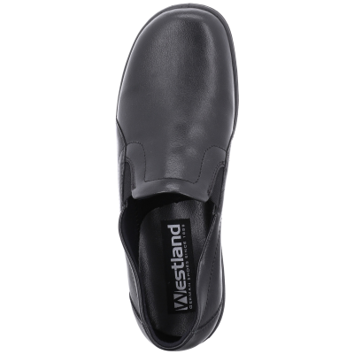 Chausson en cuir noir | Grande taille homme | WESTLAND