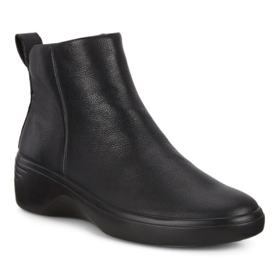 Boots zip en cuir noir | Grande pointure femme | ECCO