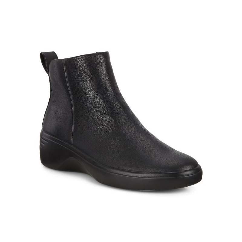 Boots zip en cuir noir | Grande pointure femme | ECCO