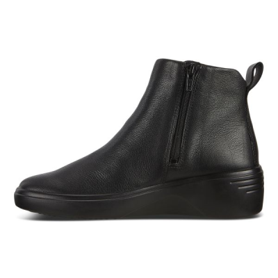 Boots zip en cuir noir | Grande pointure femme | ECCO