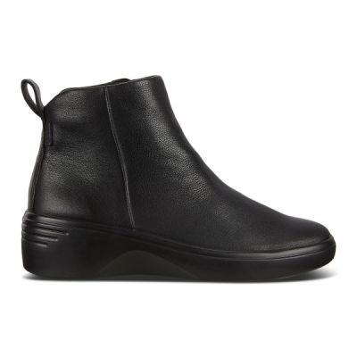 Boots zip en cuir noir | Grande pointure femme | ECCO