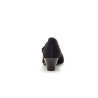 Escarpin large avec bride en velours cuir noir | Grande pointure femme | Gabor