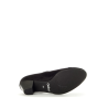 Escarpin large avec bride en velours cuir noir | Grande pointure femme | Gabor