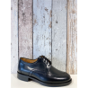 Chaussures large à lacets habillé en cuir noir | Petite taille homme |SIOUX