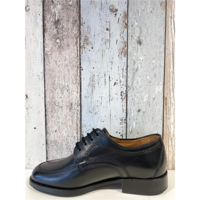 Chaussures large à lacets habillé en cuir noir | Petite taille homme |SIOUX