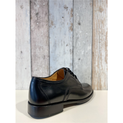 Chaussures large à lacets habillé en cuir noir | Petite taille homme |SIOUX