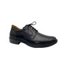 Derby grande largeur cuir lisse noir|Grande taille homme|Jomos