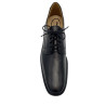 Derby grande largeur cuir lisse noir|Grande taille homme|Jomos