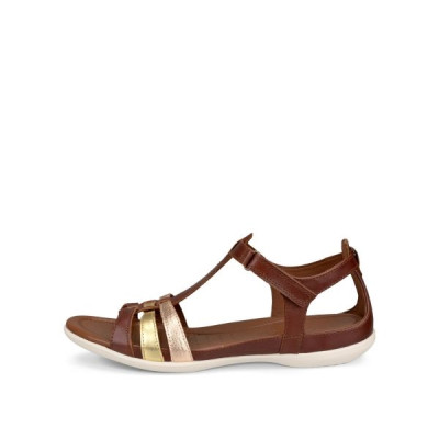 Sandale sport cuir marron foncé|Grande taille femme|Ecco