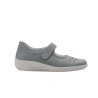 Ballerine confort à scratch en nubuck bleu ciel | Petite pointure femme | Semler