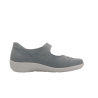 Ballerine confort à scratch en nubuck bleu ciel | Petite pointure femme | Semler