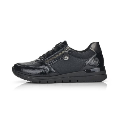 Chaussure lacets sport noir | Grande taille femme | REMONTE