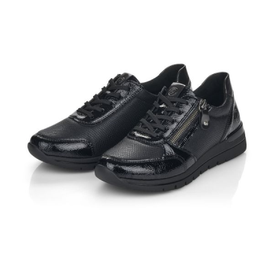 Chaussure lacets sport noir | Grande taille femme | REMONTE