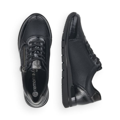 Chaussure lacets sport noir | Grande taille femme | REMONTE