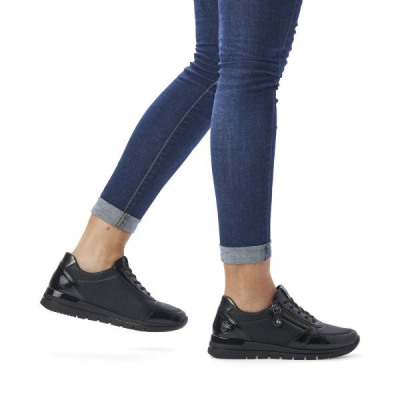 Chaussure lacets sport noir | Grande taille femme | REMONTE