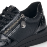Chaussure lacets sport noir | Grande taille femme | REMONTE