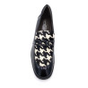 Mocassin de ville habillé en cuir noir et blanc | Grande taille femme | Softwaves