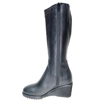 Chaussure Botte compensé noir - Hiver  | Petite taille femme | MINI MAXI