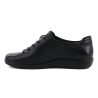 Basket lacets noir en cuir lisse | Grande pointure femme | ECCO