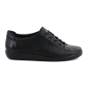 Basket lacets noir en cuir lisse | Grande pointure femme | ECCO