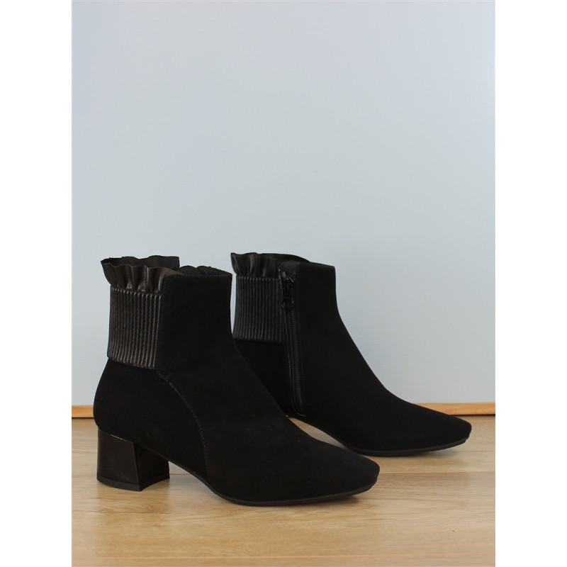 bottine nubuck noir