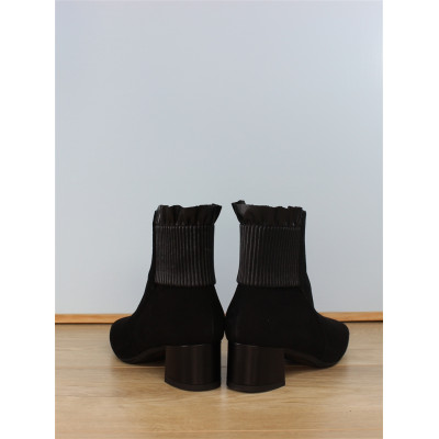 bottine nubuck noir