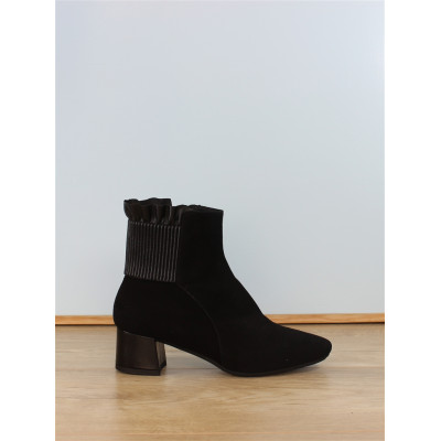bottine nubuck noir