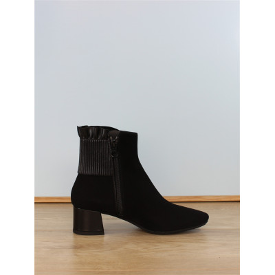 bottine nubuck noir