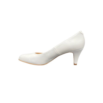 Escarpin incontournable blanc| grande taille femme | Ellen Kassel