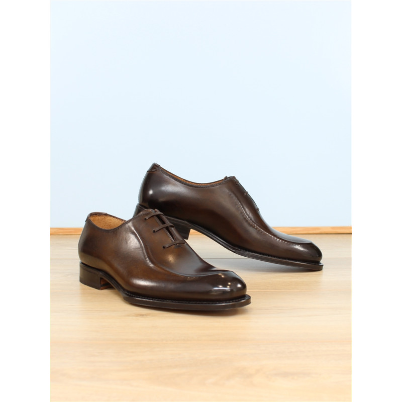 richelieu habillé à lacets en cuir marron | Petite pointure homme | ARBITER