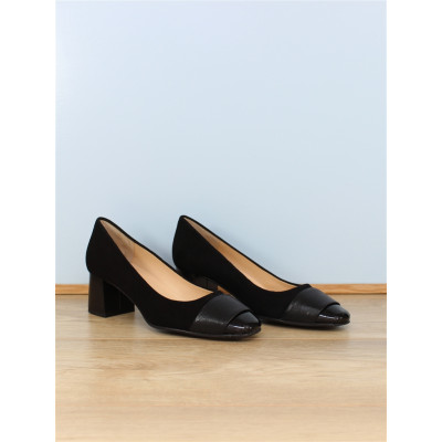 escarpin talon carré