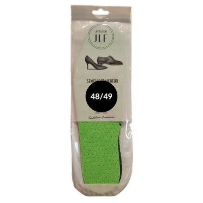 Semelle verte charbon actif | Grande Pointure Homme| Atelier JLF