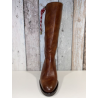 botte cuir lisse cognac| petite taille femme | Ellen Kassel