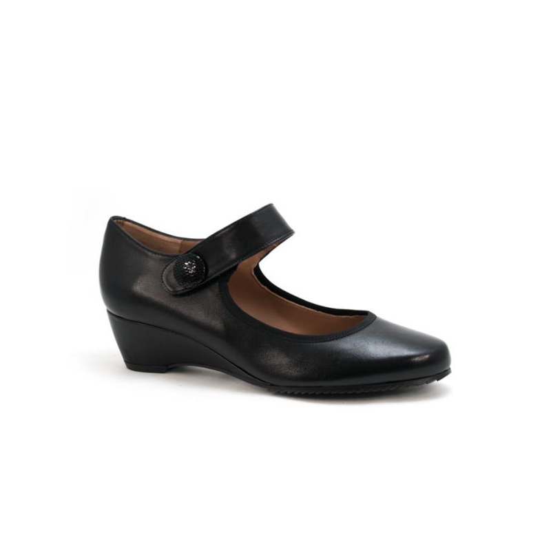 Escarpin bride à talon compensé | Petite taille femme confortable