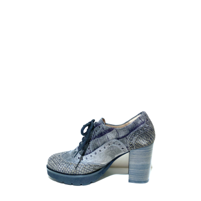 chaussure type richelieu sur talon haut en petite taille femme