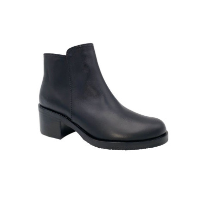 Chaussure Boots cuir noir | Petite taille femme | ELLEN KASSEL