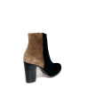Bottine à haut talon en bi matière habillé | Petite taille femme | ELLEN KASSEL