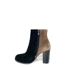 Bottine à haut talon en bi matière habillé | Petite taille femme | ELLEN KASSEL