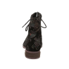 Chaussures boots à lacets noir multi en cuir | Grande taille femme | JOSEF SEIBEL