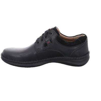 derby confort en cuir lisse noir| Grande taille homme| JOSEF SEIBEL