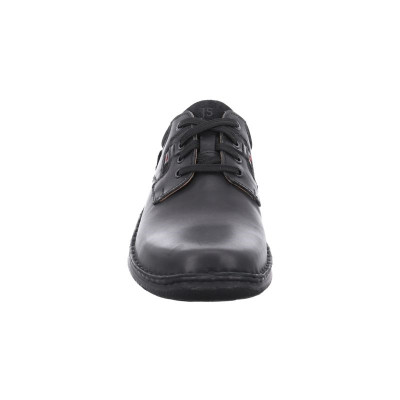 derby confort en cuir lisse noir| Grande taille homme| JOSEF SEIBEL