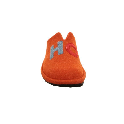 Westland | Chausson type mule en feutre orange en grande taille pour femme |Lille 102