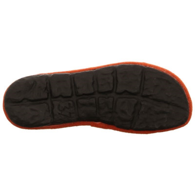 Westland | Chausson type mule en feutre orange en grande taille pour femme |Lille 102