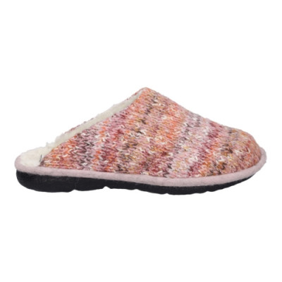 Mule d'intérieur en feutre rose fourrée|Grande taille femme|Westland