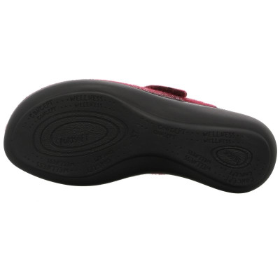 Chausson mule bordeaux | Grande taille femme | WESTLAND